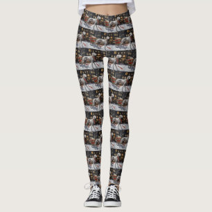 Weimaraner jul - helgsäsong leggings