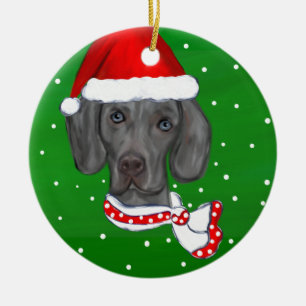 WEIMARANER JULGRANSPRYDNAD KERAMIK