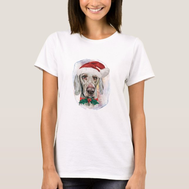 Weimaraner julklappar för hundälskare t shirt (Framsida)