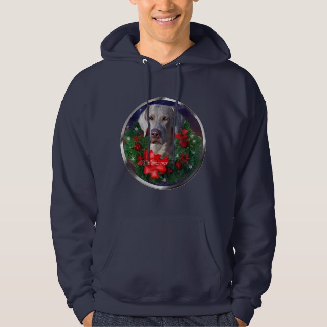 Weimaraner-julklappar Sweatshirt (Framsida)