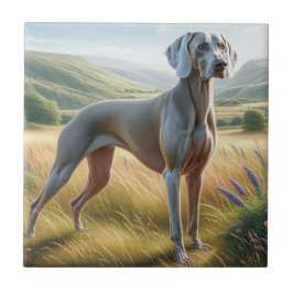 Weimaraner Kakelplatta