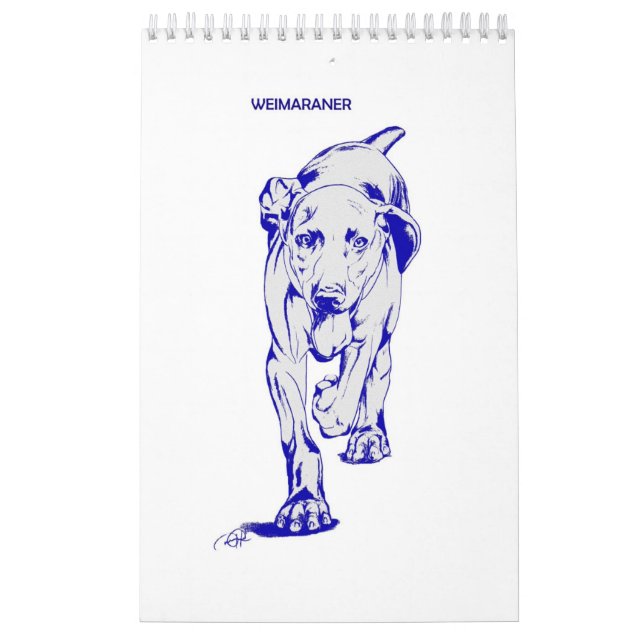 Weimaraner kalender vid Candra (Omslag)