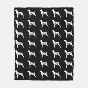 Weimaraner kärlek fleecefilt