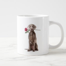 Weimaraner Kärlek Jumbo Mugg