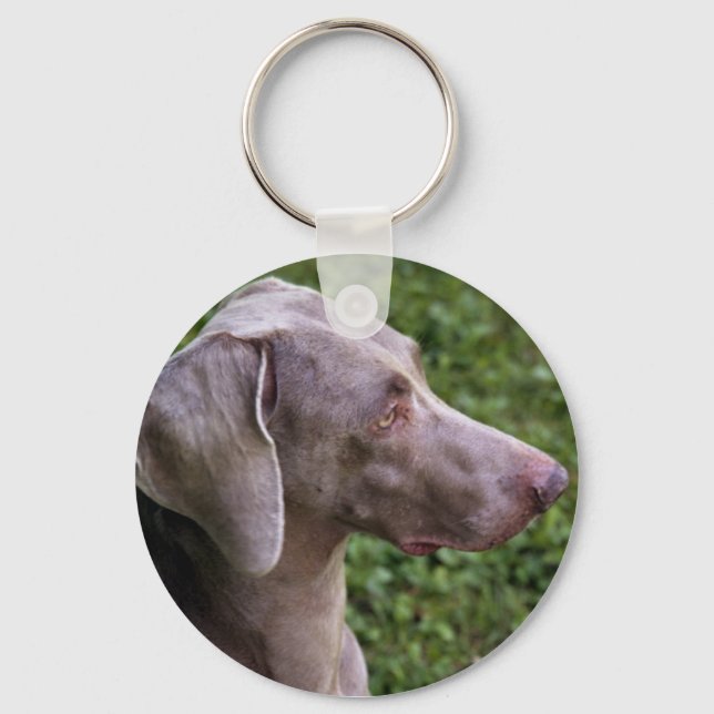 Weimaraner Keychain Nyckelring (Framsida)