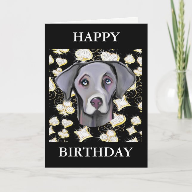 WEIMARANER  KORT (Framsida)