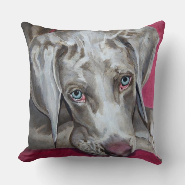 Weimaraner Kudde (Framsida)