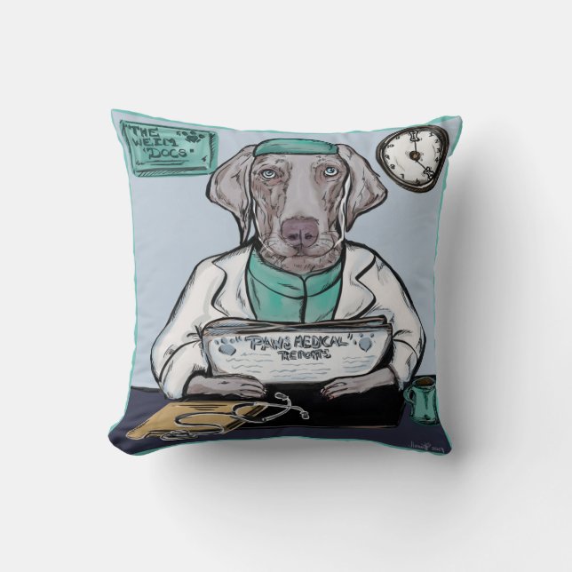 Weimaraner Kudde (Framsida)