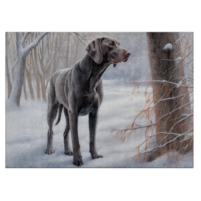 Weimaraner Låt det snöa jul (Framsidan)