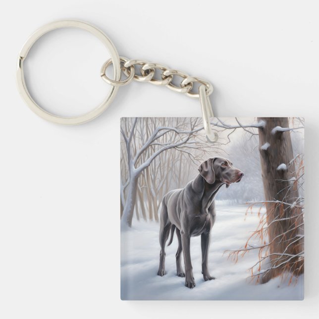 Weimaraner Låt det snöa jul (Framsidan)