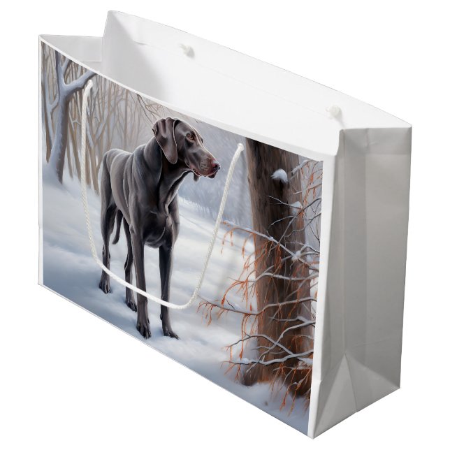 Weimaraner Let It Snow Jul (Framsidan Vinklad)