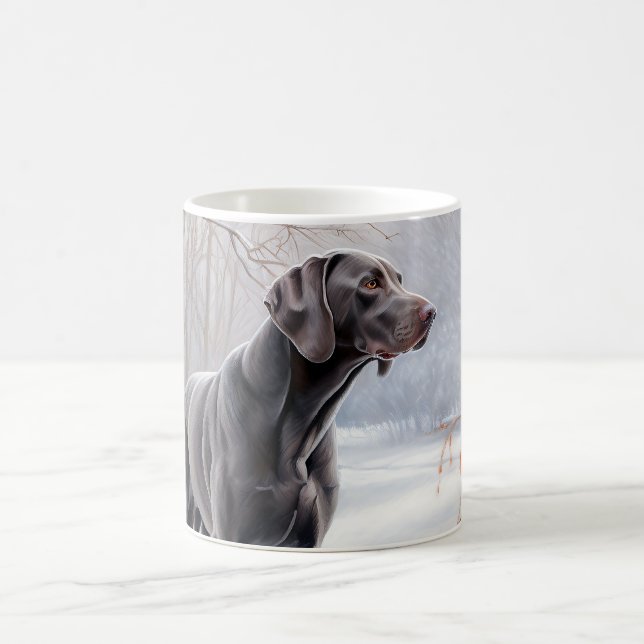 Weimaraner Let It Snow Jul Kaffemugg (Center)