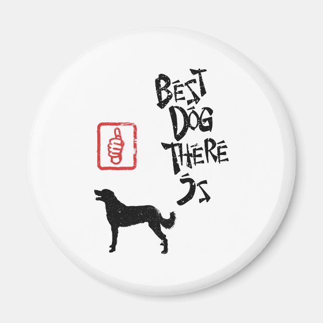 Weimaraner Long-Jackat Magnet (Framsidan)