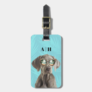 Weimaraner Luggage Taggs Bagagebricka