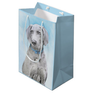Weimaraner-målning - Cute Original Hund Art
