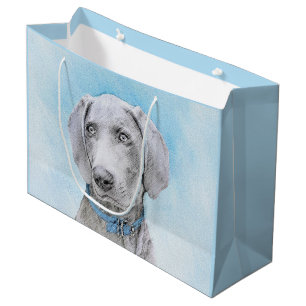 Weimaraner-målning - Cute Original Hund Art