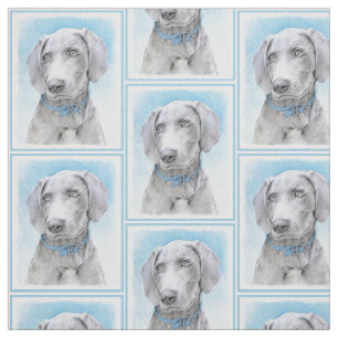 Weimaraner-målning - Cute Original Hund Art Tyg