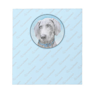 Weimaraner-målning - Söt originell hundkonst Anteckningsblock