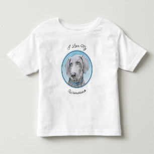 Weimaraner-målning - Söt originell hundkonst T Shirt