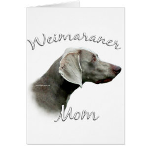 Weimaraner Mamma 2 Hälsningskort