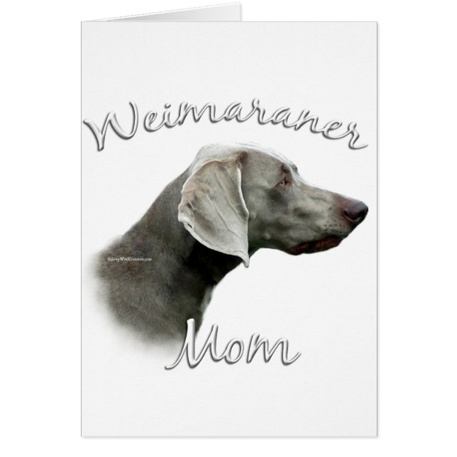 Weimaraner Mamma 2 Hälsningskort (Framsidan)