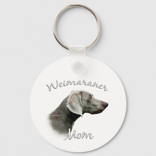 Weimaraner Mamma 2 Nyckelring (Framsida)