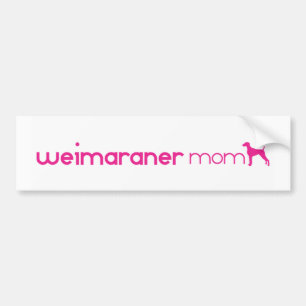 Weimaraner mamma bildekal