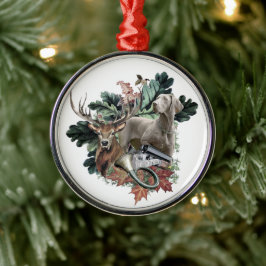 Weimaraner metall ornament