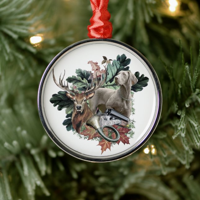 Weimaraner metall ornament (Träd)