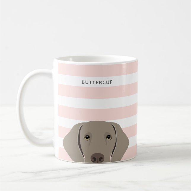 Weimaraner Mugg (Vänster)