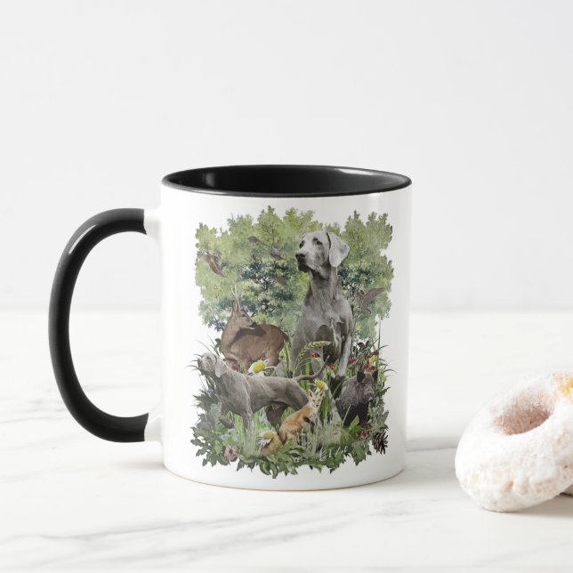 Weimaraner Mugg (Med munk)