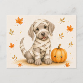 Weimaraner-mumie Halloween Vykort