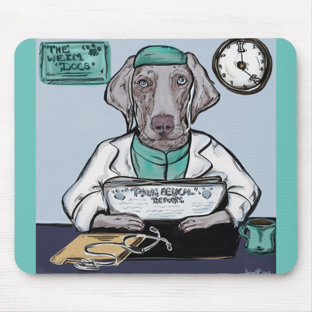 Weimaraner Musmatta (Framsidan)