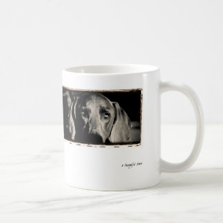 Weimaraner nation: "En fundersam stirrande ", Kaffemugg