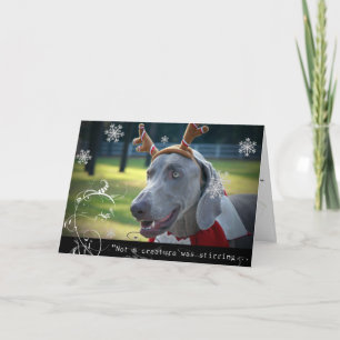 Weimaraner nation: "Inte var en varelse rörd. ", Helgkort