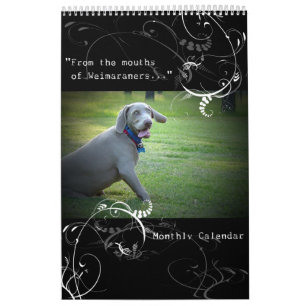 Weimaraner nation: Quotationkalender Kalender