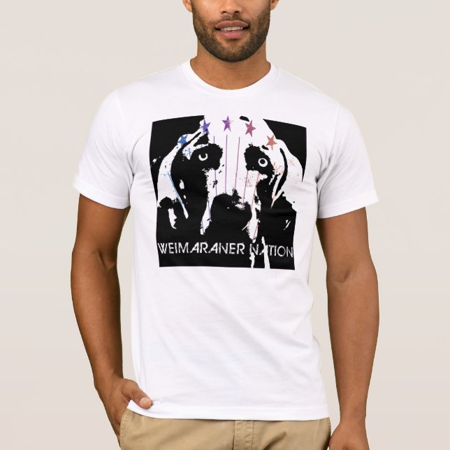 Weimaraner nation tee shirt (Framsida)