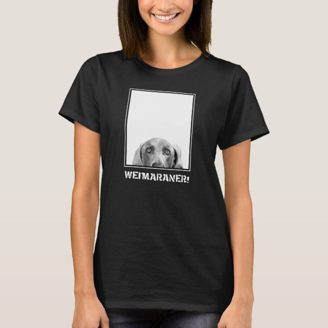 Weimaraner nation: Weimaraner i en boxas! Tee Shirt (Framsida)