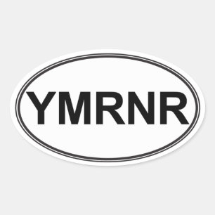 Weimaraner nation: YMRNR-Eurostil Ovalt Klistermärke