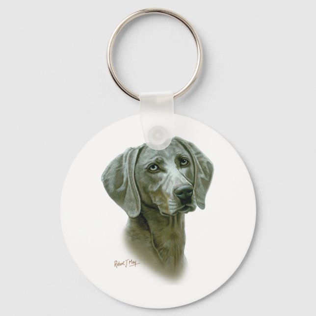 Weimaraner Nyckelring (Framsida)