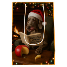 Weimaraner ostskatt julklappspåse