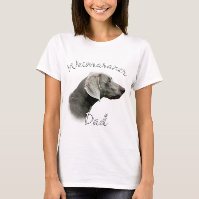 Weimaraner Pappa 2 T-shirt (Framsida)