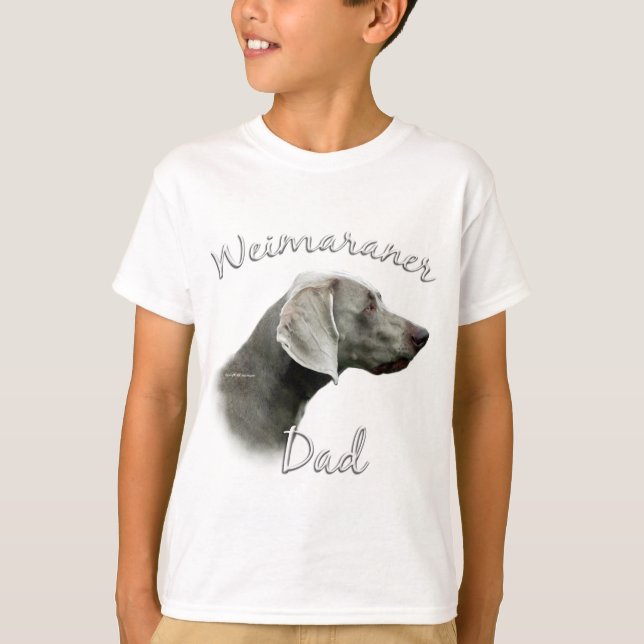 Weimaraner Pappa 2 T Shirt (Framsida)