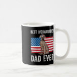 Weimaraner Pappa American Flagga Hund älskare Owne Kaffemugg<br><div class="desc">Weimaraner Pappa American Flagga Hund älskare Owner 4:e juli Manar</div>