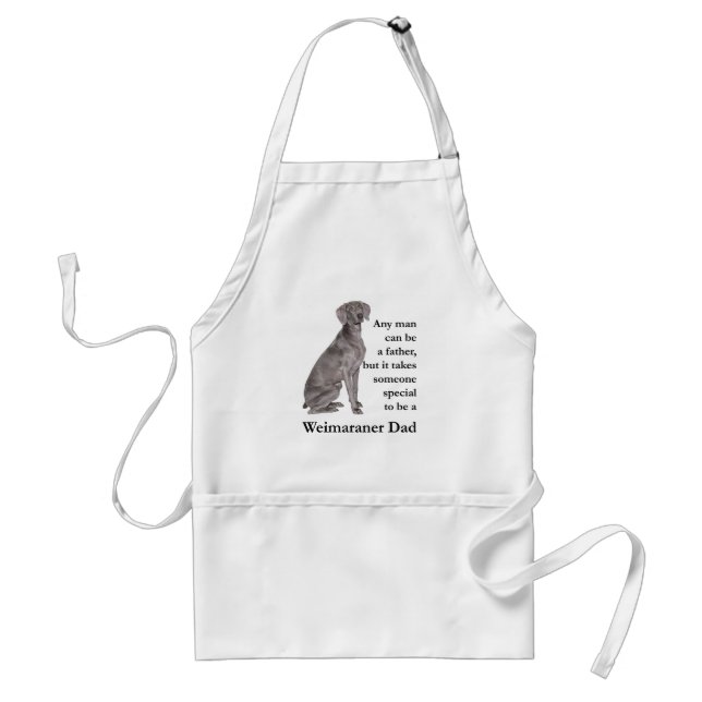 Weimaraner Pappa Apron Förkläde (Framsidan)