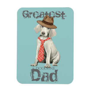 Weimaraner pappa magnet