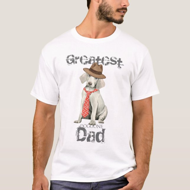 Weimaraner Pappa Tröja (Framsida)