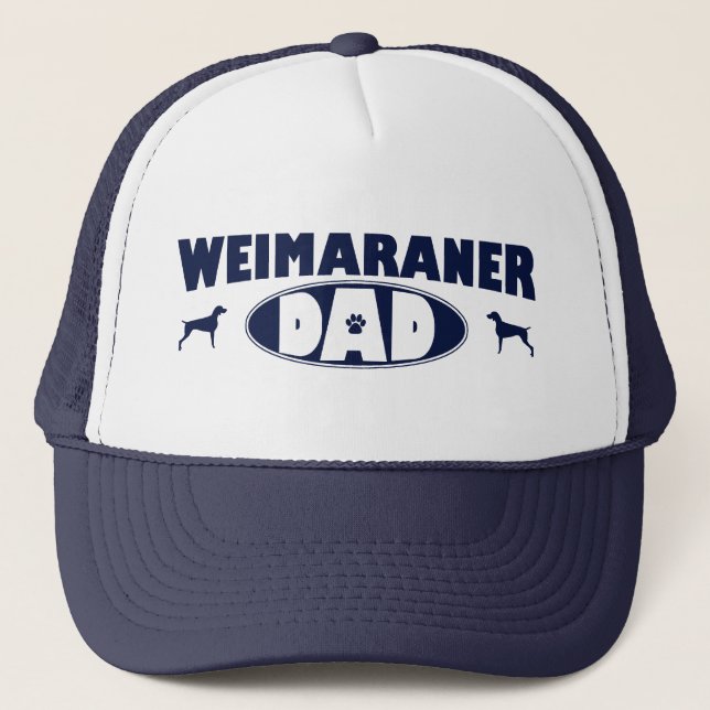 Weimaraner pappa truckerkeps (Framsida)