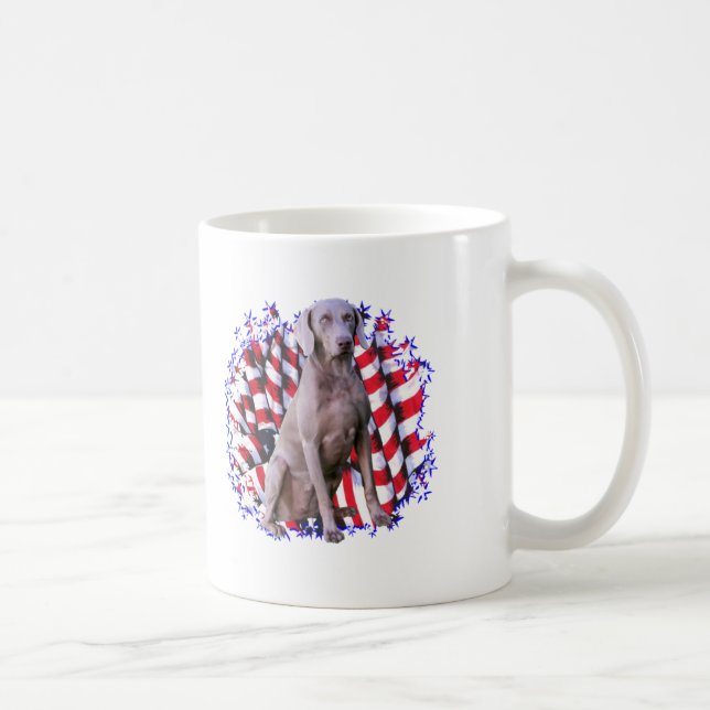 Weimaraner Patriot Kaffemugg (Höger)