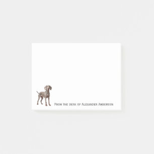 Weimaraner Personalize Notes Post-it Block